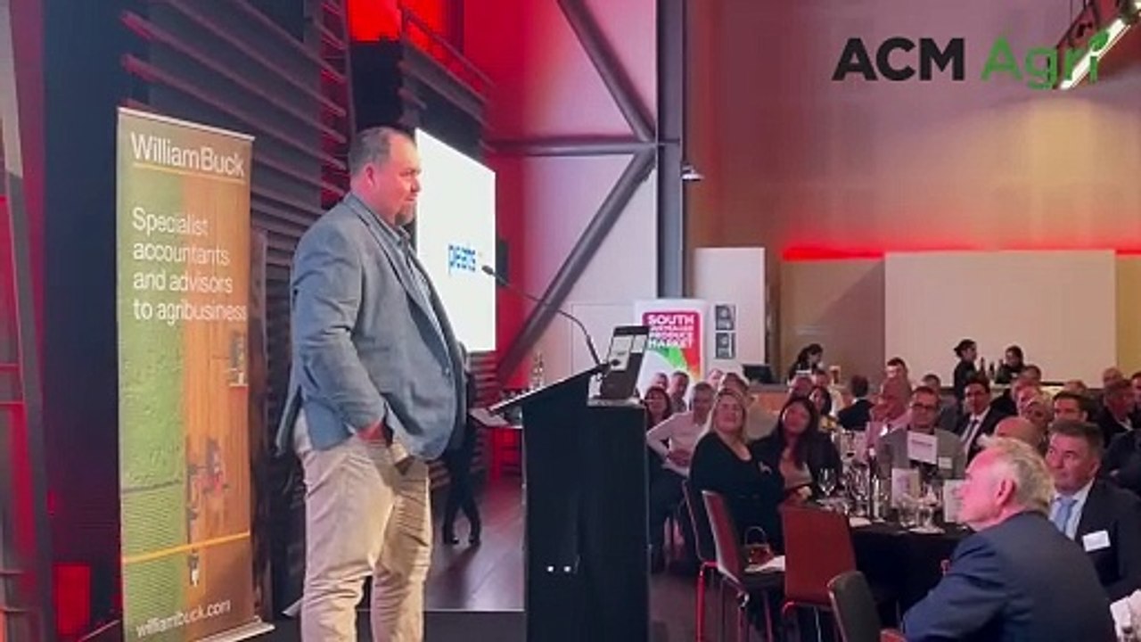 Zadows Landing producer Darren Rathjen at the SA Horticulture Awards