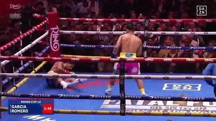 Rolly Romero da la sorpresa al derrotar a Ryan García en el Times Square