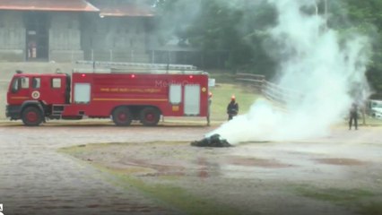 തൃശ്ശൂർ പൂരത്തിനു മുന്നോടിയായി മോക് ഡ്രിൽ നടത്തി ഫയർഫോഴ്സ്