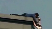 🎥 Man Heroically Stops Woman's Suicide Attempt By Grabbing Her Hair | Must Watch!