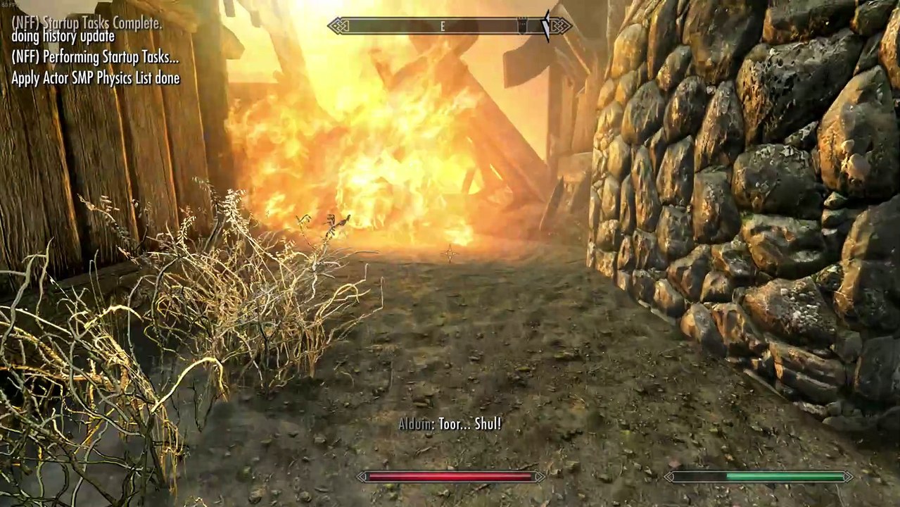 Skyrim SE. Unbound PerchWall Scene testing (Old video)