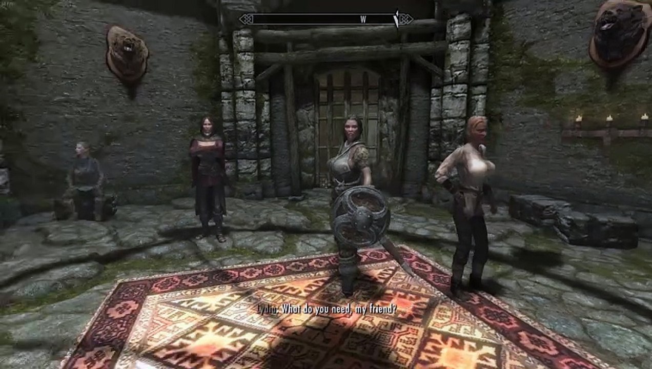 Skyrim SE. Spawned Lydia early and listened to unused dialogue maybe