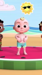 Belly Button Song Dance! Learn about the Body! CoComelon