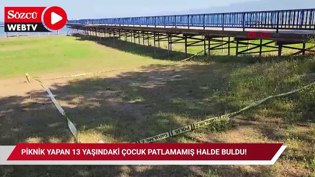 Piknik yapan 13 yaşındaki çocuk patlamamış halde buldu! Bomba imha ekibi geldi