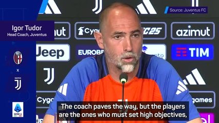 Tudor hopes to 'find something special' as Juve eye UCL spot