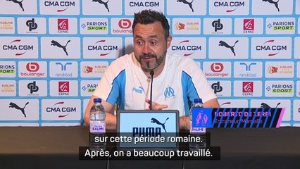 De Zerbi : "Il fallait peut-être en passer par une période comme celle-ci"