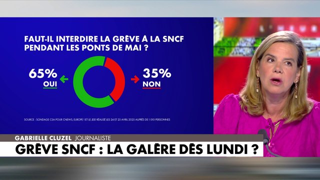 Gabrielle Cluzel : «La SNCF, c'est des grèves, mais aussi une détérioration du service de la SNCF»