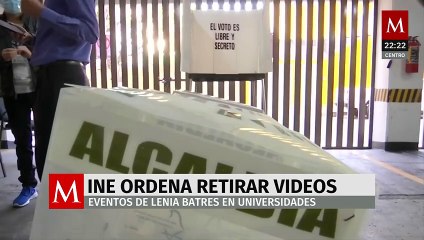 INE frena a Lenia Batres y le ordena borrar videos por promoción en universidades