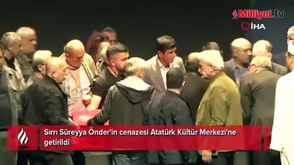 Sırrı Süreyya Önder için ilk tören AKM'de
