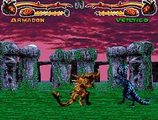 Primal Rage (SEGA GENESIS) Armadon Walkthrough