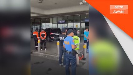 Dua maut SUV rempuh pintu masuk lapangan terbang Manila