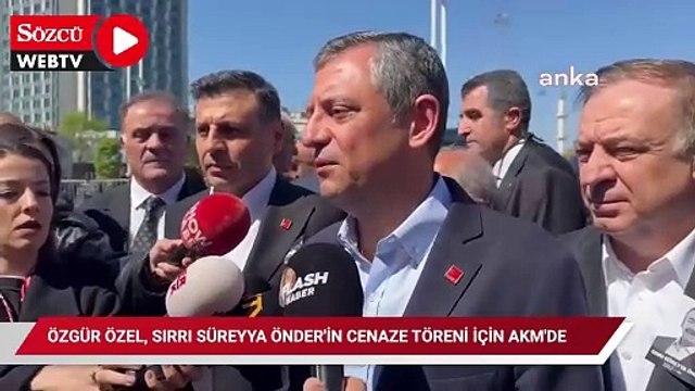 CHP lideri Özel'den AKM'de Önder mesajı: 'Hepimizin ona çok ihtiyacı olduğu bir zamanda kaybettik'