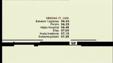 Programoversigt - SØNDAG 17. JUNI 2007 og med musik i programoversigten | TV2