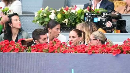 Parejas conocidas disfrutan de la final femenina del Mutua Madrid Open