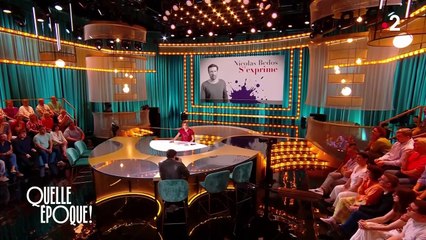 Nicolas Bedos n'apprécie pas une intervention de Paul de Saint Sernin sur le consentement dans "Quelle époque !" sur France 2.