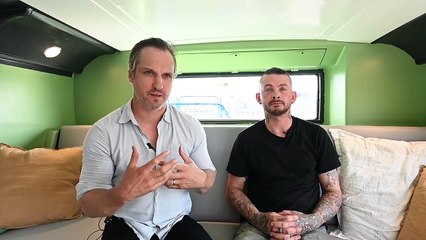 Bus converted into two-bed apartment