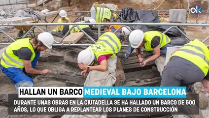 Los arqueólogos no dan crédito: excavan para hacer un parking en Barcelona y hallan un barco hundido hace 500 años