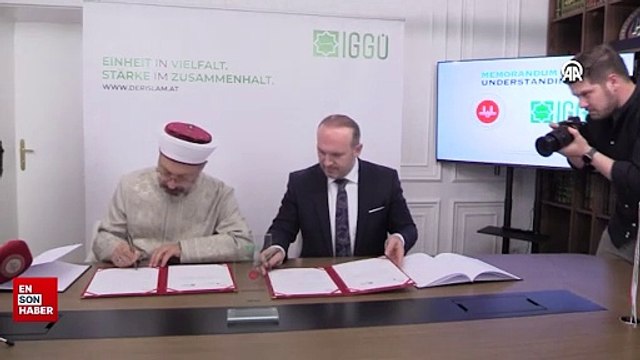 Diyanet İşleri Başkanlığı ile Avusturya İslam Cemaati arasında işbirliği protokolü imzalandı
