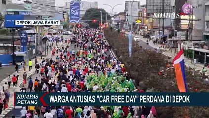 Intip Keseruan CFD Perdana di Jalan Margonda Depok Disambut Antusias Warga