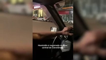 Morte após discussão no meio da rua: Vídeo mostra momento em que tiros são disparados