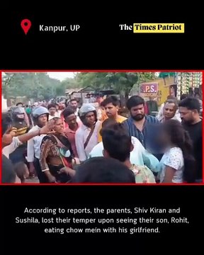 Kanpur: Parents Assault Son and Girlfriend in Public, Video Goes Viral