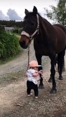 cute baby fun with horse new viral video 📸 #viralvideo #shortvideo #viralshort #funnyvideo #shorts
