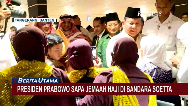 Momen Presiden Prabowo Salami Jemaah Haji dan Resmikan Terminal Khusus di Bandara Soetta