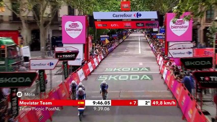Cyclisme - La Vuelta Femenina 2025 - La Lidl-Trek remporte le contre-la-montre par équipes de la 1ère étape, Van Dijk en Rouge