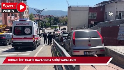 Kocaeli'de trafik kazasında 5 kişi yaralandı