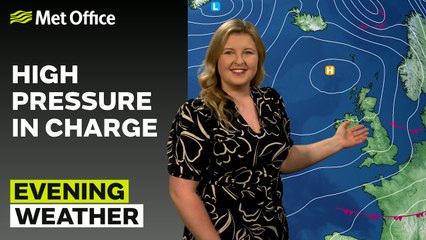 Met Office Evening Weather Forecast 04/05/2025 - Showers in the east