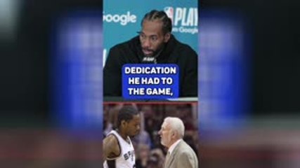 Kawhi thankful for former coach Popovich