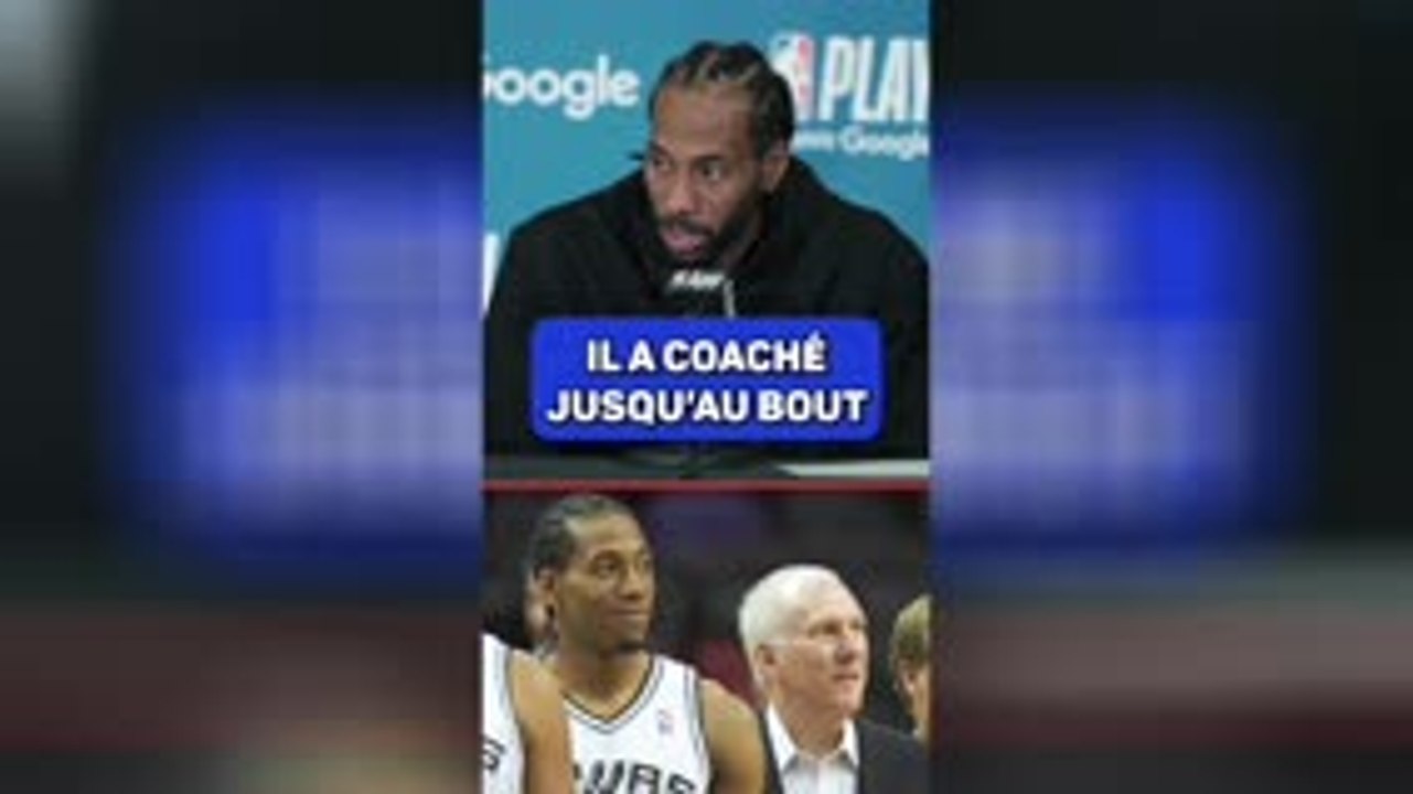 San Antonio Spurs - Kawhi Leonard rend hommage à Pop'