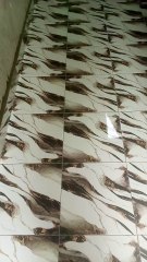 Kitchen floor tile installation