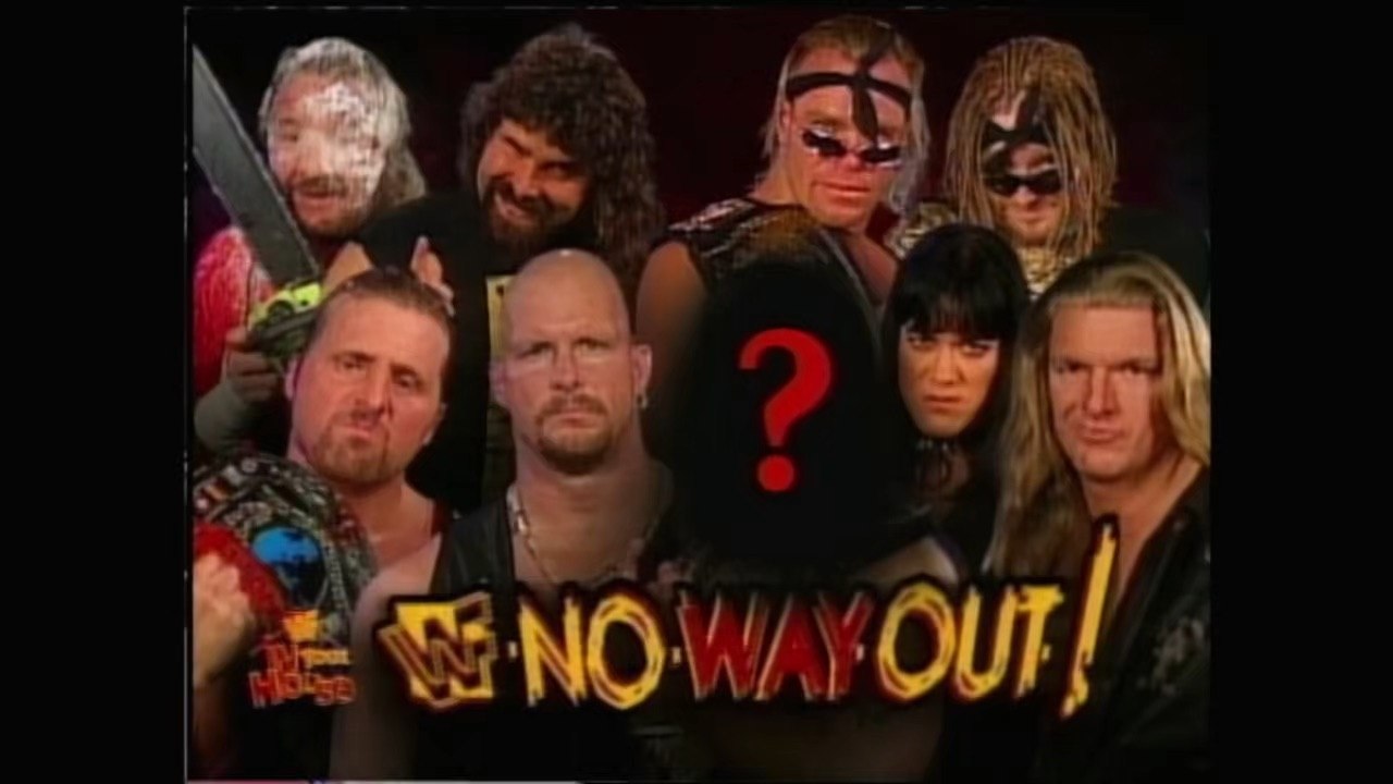 Triple H, Savio Vega & The New Age Outlaws w/ Chyna vs Stone Cold, Owen Hart, Cactus Jack & Chainsaw Charlie - No Way Out 1998 15/2/98