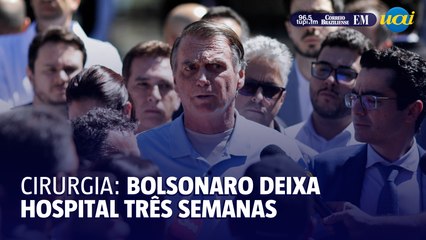 Bolsonaro deixa hospital três semanas após cirurgia abdominal