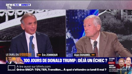 100 jours de Donald Trump: pour Éric Zemmour (Reconquête !), le président américain "ferme le 20e siècle"