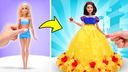 De Barbie à Princesse ! 👑 Relooking DIY en Blanche-Neige