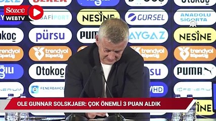 Ole Gunnar Solskjaer: Harika bir sonuç aldık