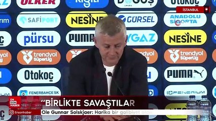 Ole Gunnar Solskjaer: Harika bir galibiyet aldık