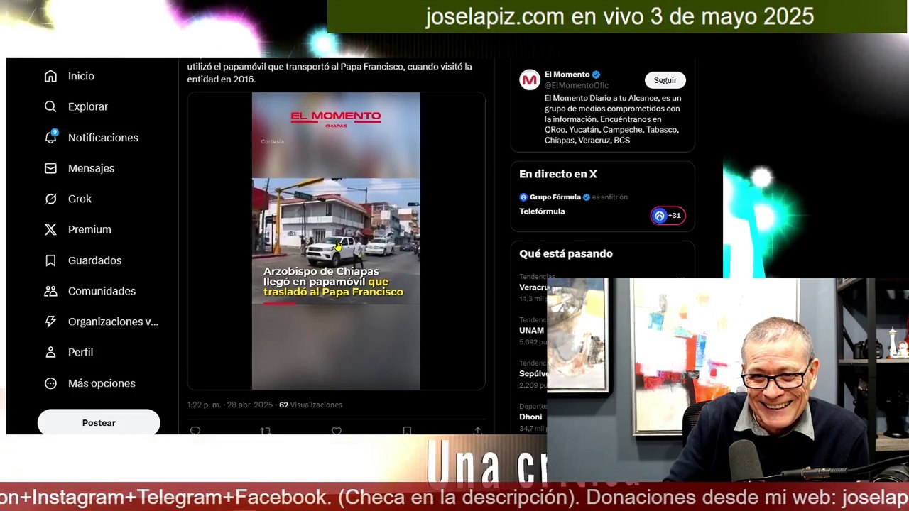 ¡Payaso! Trump se disfraza de Papa Donald