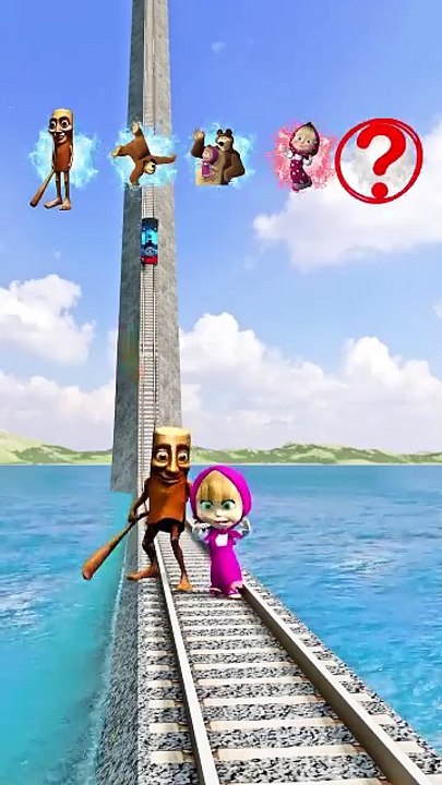 Funny Weird Tralala Characters VS Crazy Lightning Train!