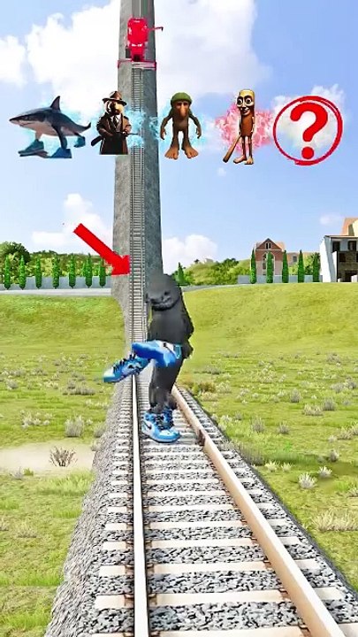 Funny Weird Italian Characters VS Lightning AngryTrain!