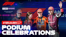 Podium Celebrations | Formula 1 Miami Grand Prix 2025