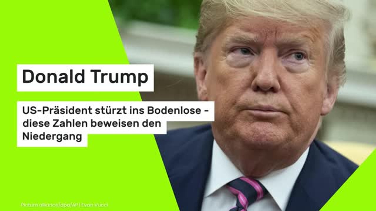 Donald Trump: US-Präsident stürzt ins Bodenlose - diese Zahlen beweisen den Niedergang
