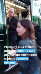 Le nouveau tram de Nantes circule sur la ligne 1