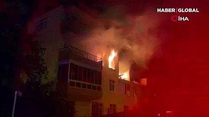 Konya'da apartmanda doğal gaz patlaması: 4 yaralı