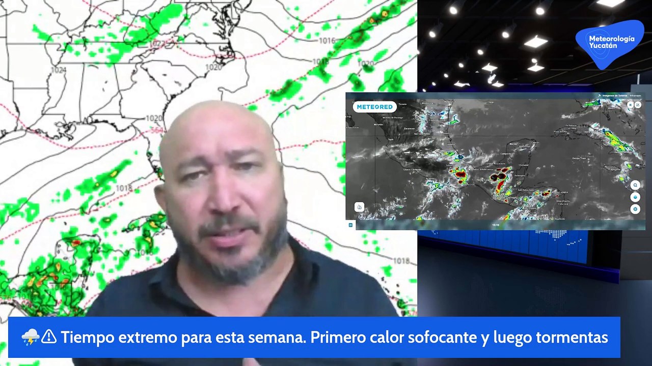 ⛈️⚠️ Tiempo extremo para esta semana. Primero calor sofocante y luego tormentas.
