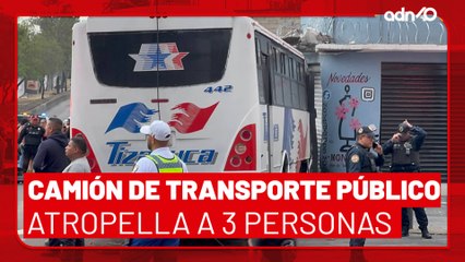🚨¡Última Hora! Camión de transporte público atropelló a tres personas; una muere
