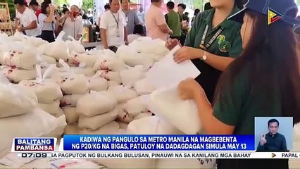 Kadiwa ng Pangulo sa Metro Manila na magbebenta ng P20/kg na bigas, patuloy na...