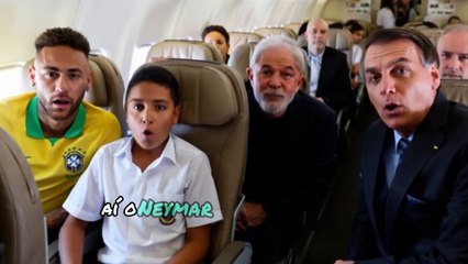 PIADA DO LULA, BOLSONARO E NEYMAR NO AVIÃO CAINDO!